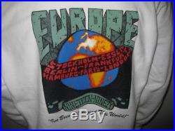 Vintage 1990 GRATEFUL DEAD EUROPE Tour Sweat Shirt White Size XL