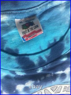 Vintage 1990 Grateful Dead 25 Years Tie Dye Tour Shirt Size XL