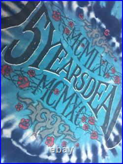 Vintage 1990 Grateful Dead 25 Years Tie Dye Tour Shirt Size XL