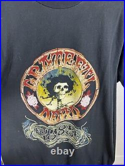 Vintage 1990 Grateful Dead Europe Tour T-Shirt Large Bertha Long/Tall