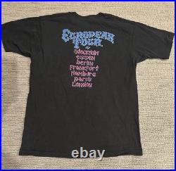 Vintage 1990 Grateful Dead Europe Tour T-Shirt XL Fruit of the Loom USA