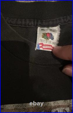 Vintage 1990 Grateful Dead Europe Tour T-Shirt XL Fruit of the Loom USA