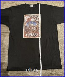 Vintage 1990 Grateful Dead Europe Tour T-Shirt XL Fruit of the Loom USA