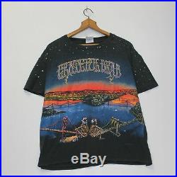 Vintage 1990 Grateful Dead San Francisco Bridge T-Shirt Size XL