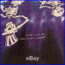 Vintage 1990 Grateful Dead Shirt Large Tie Dye Concert Tour Made In USA