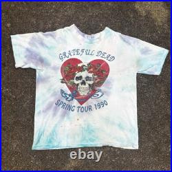 Vintage 1990 Grateful Dead Spring Tour Parking Lot t-shirt Size XL Built to Last