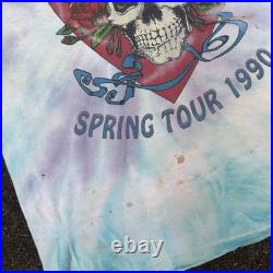 Vintage 1990 Grateful Dead Spring Tour Parking Lot t-shirt Size XL Built to Last