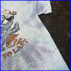 Vintage 1990 Grateful Dead Spring Tour Parking Lot t-shirt Size XL Built to Last