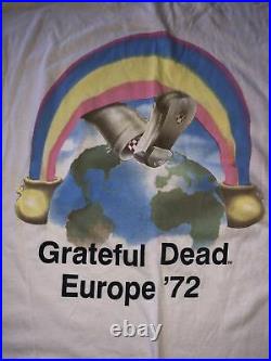 Vintage 1990 Grateful Dead T Shirt Tie Dye Europe 72 25 Year ANNIVERSARY