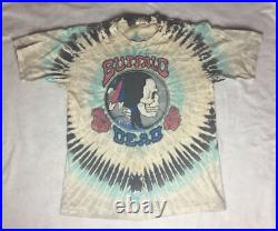 Vintage 1990 Grateful Dead Tour Shirt Buffalo New York Tie Dye 25 Years Size L