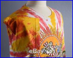 Vintage 1990 Grateful Dead tie dye t shirt Uncle Sam Skeleton Easy Rider XL sz