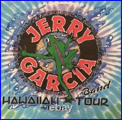 Vintage 1990 Jerry Garcia Band Hawaiian Tour Shirt Large Grateful Dead Reonegro