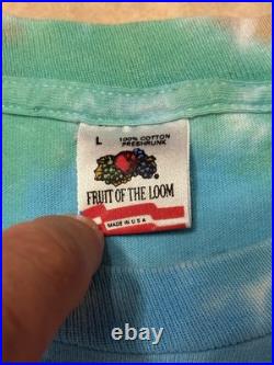 Vintage 1990 Jerry Garcia Band Hawaiian Tour Shirt Large Grateful Dead Reonegro