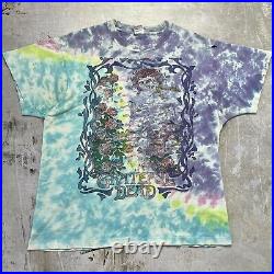 Vintage 1990 Thrashed Grateful Dead Shirt 25 Years of Dead Tie Dye (size XL)