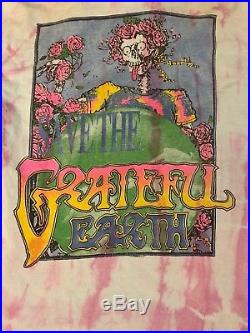 Vintage 1990s GRATEFUL DEAD Bart Simpson T-SHIRT Tie Dye Grateful EARTH size XL