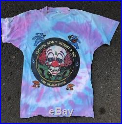 Vintage 1990s Grateful Dead Councert Tour Bootleg T Tee Shirt Jerry Garcia Bob