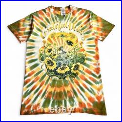 Vintage 1990s Grateful Dead Sunflowers Tie Dye Tour t-shirt made in USA size M