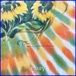 Vintage 1990s Grateful Dead Sunflowers Tie Dye Tour t-shirt made in USA size M