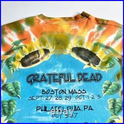 Vintage 1990s Grateful Dead Sunflowers Tie Dye Tour t-shirt made in USA size M