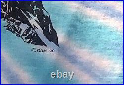Vintage 1990s Grateful Dead T-shirt Skiing Skeleton Powderman XL USA
