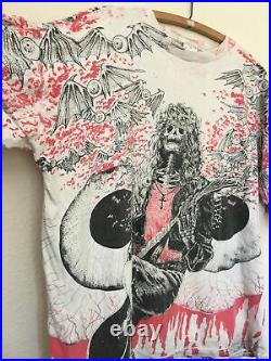 Vintage 1990s Rock & roll Grateful Dead All Over Print T shirt size XL