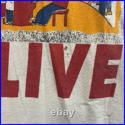 Vintage 1991 90s Jerry Garcia Band Grateful Dead Shirt Size XL White Distressed