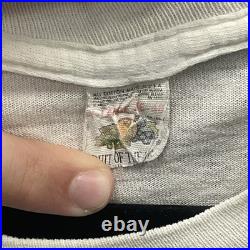 Vintage 1991 90s Jerry Garcia Band Grateful Dead Shirt Size XL White Distressed