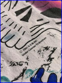 Vintage 1991 Grateful Dead All Over Print Concert Tour Shirt Wild Oats XL