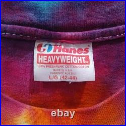 Vintage 1991 Grateful Dead Las Vegas Dealer Tour Tie Dye T-Shirt Size L Large