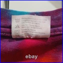 Vintage 1991 Grateful Dead Las Vegas Dealer Tour Tie Dye T-Shirt Size L Large