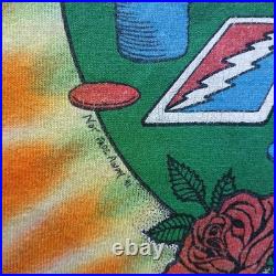 Vintage 1991 Grateful Dead Las Vegas Dealer Tour Tie Dye T-Shirt Size L Large