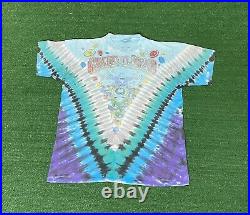Vintage 1991 Grateful Dead Las Vegas Tie Dye T Shirt XL Liquid Blue Jerry Garcia