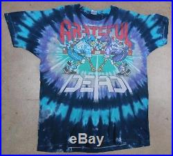 Vintage 1991 Grateful Dead New York Giants Football Tie Dye Concert Tour T Shirt