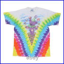 Vintage 1991 Grateful Dead Spring Tour Liquid Blue Tie Dye Shirt