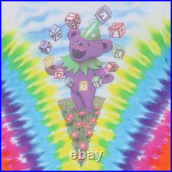 Vintage 1991 Grateful Dead Spring Tour Liquid Blue Tie Dye Shirt