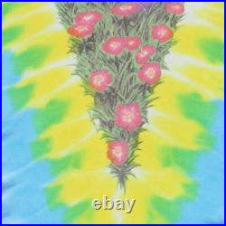 Vintage 1991 Grateful Dead Spring Tour Liquid Blue Tie Dye Shirt