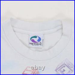 Vintage 1991 Grateful Dead Spring Tour Liquid Blue Tie Dye Shirt