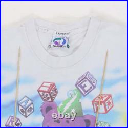 Vintage 1991 Grateful Dead Spring Tour Liquid Blue Tie Dye Shirt