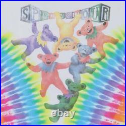 Vintage 1991 Grateful Dead Spring Tour Liquid Blue Tie Dye Shirt