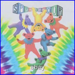 Vintage 1991 Grateful Dead Spring Tour Liquid Blue Tie Dye Shirt