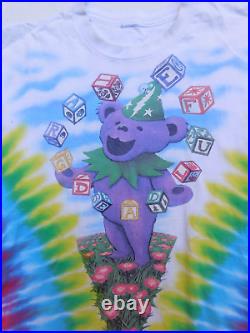 Vintage 1991 Grateful Dead Spring Tour Tie Dye Graphic All Over T-Shirt Size XL