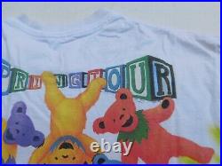 Vintage 1991 Grateful Dead Spring Tour Tie Dye Graphic All Over T-Shirt Size XL