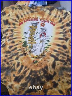 Vintage 1991 Grateful Dead Summer Tour Tie Dye T Shirt XL Brockum USA GDM