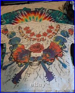 Vintage 1992 Grateful Dead Brockum T Shirt Stealie SYF tie dye