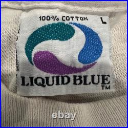Vintage 1992 Grateful Dead Las Vegas Casino Tie Dye T-Shirt Liquid Blue Large