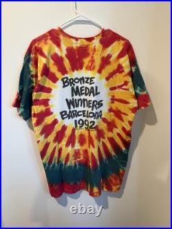 Vintage 1992 Grateful Dead Lithuania Basketball Shirt Liquid Blue XL