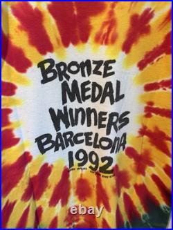 Vintage 1992 Grateful Dead Lithuania Basketball Shirt Liquid Blue XL