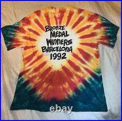 Vintage 1992 Grateful Dead Lithuania Basketball Tie Dye T Shirt Men's Size L