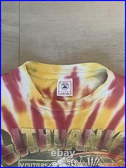 Vintage 1992 Grateful Dead Lithuania Basketball Tie-Dye T-Shirt Men's Size Large