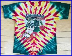 Vintage 1992 Grateful Dead Lithuania Basketball Tie Dye T Shirt XL FREE SHIP